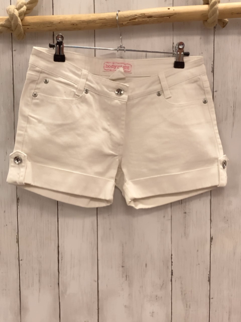 Bodyright  Shorts  Gr. 38  weiß Umschlag silber Steine auf den Po-Taschen 