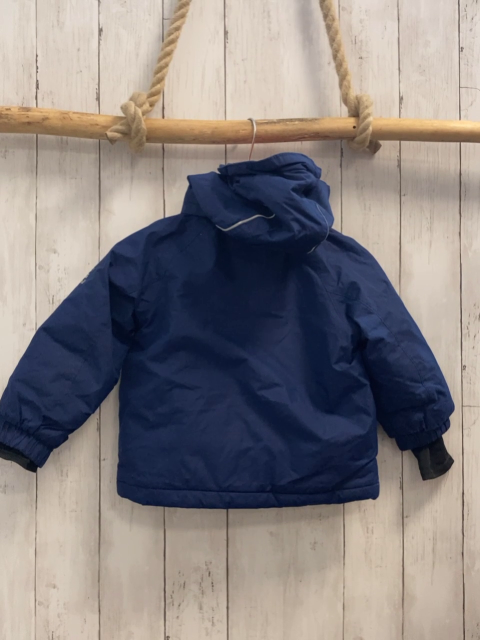 Kamik  Jacke  Gr. 92  blau orange blaue Reißverschlüsse orange Fleecefutter 