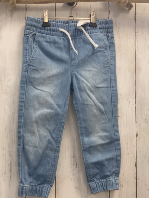 H&M  Hose  Gr. 98  blau Jeans  Gummizugbund mit Kordel