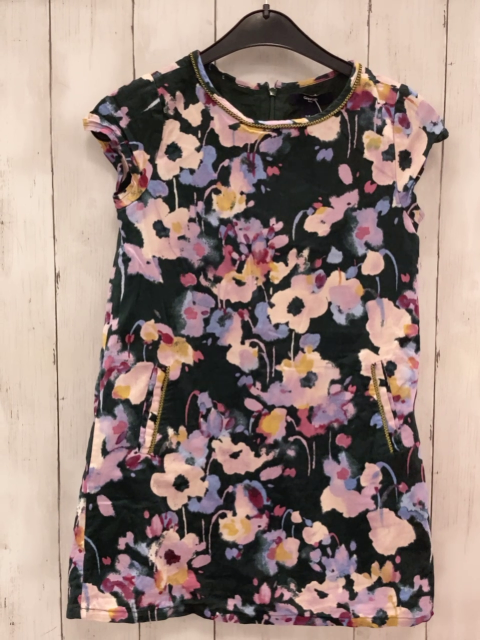 GAP Kleid  Gr. 122/128  grün bunte Blumen 