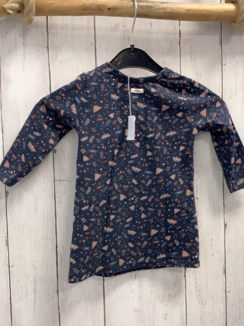 Noppies  Kleid  Gr. 74  blau bunte Schmetterlinge + Blätter 