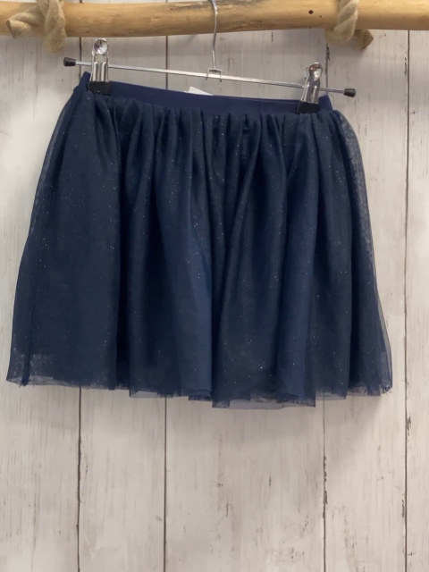 H&M  Rock Gr. 110  blau Tüllüberrock mit Glitzerpunkten 