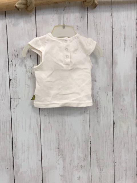 Bornino  T-Shirt  Gr. 56  weiß rosa Kragen Tiereis am Stiel 