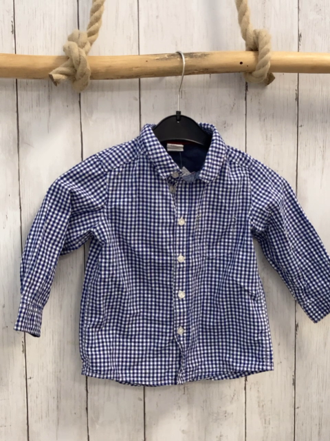 H&M  Hemd  Gr. 74  blau weiß kariert 