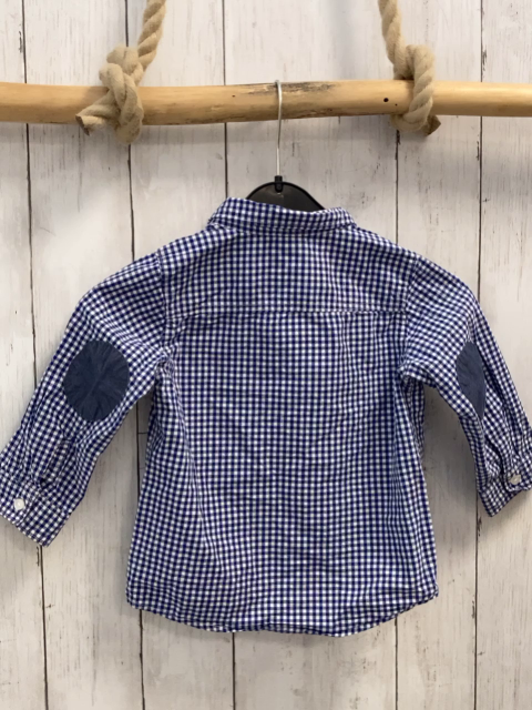 H&M  Hemd  Gr. 74  blau weiß kariert 