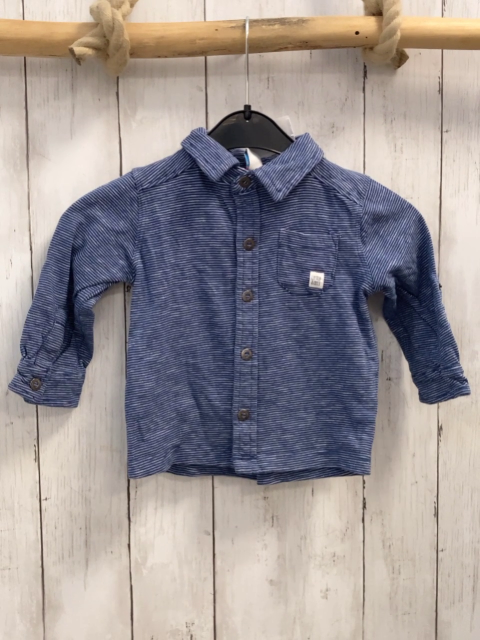   Sweatjacke  Gr. 86  blau hellgraue Streifen 