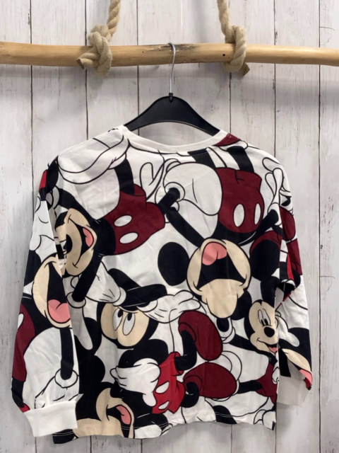 neu Zara  Lanagarmshirt  Gr. 134  weiß Micky Mouse Figuren NP 9,95 € 