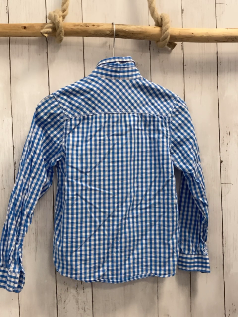  Hemd Gr. 122  blau weiß kariert