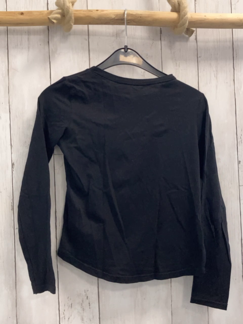 H&M Langarmshirt Gr. 134  schwarz weiße Schrift