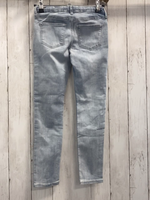 H&M Hose Gr. 134  hellblau Glitzerstreifen an der Seite Bund verstellbar