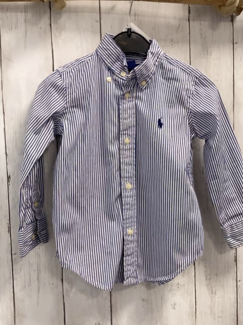 Ralph Lauren  Hemd  Gr. 92  blau weiße Streifen