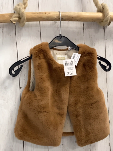 neu Okaidi Weste  Gr. 98  braun Plüsch NP 25,99 € 