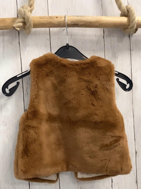 neu Okaidi Weste  Gr. 98  braun Plüsch NP 25,99 € 