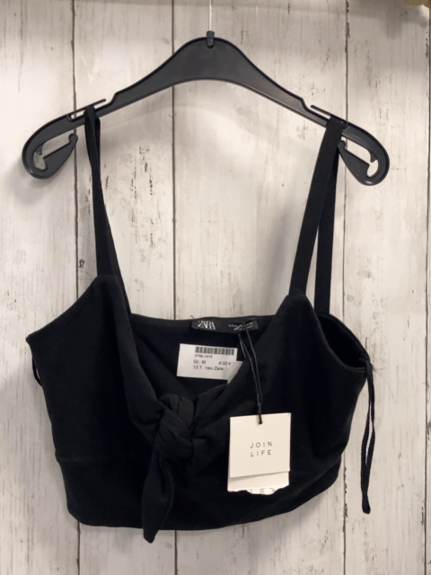 neu Zara Bustier Gr. M  schwarz