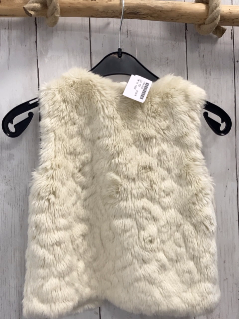 H&M Weste Gr. 122  beige Fellbund