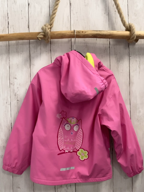  Regenjacke Gr. 122  pink gummiert gefüttert