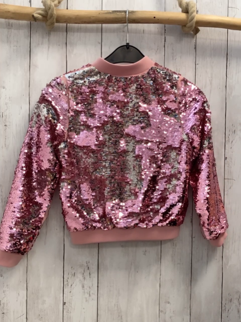 H&M Pailettenjacke Gr. 128  rosa Pailetten
