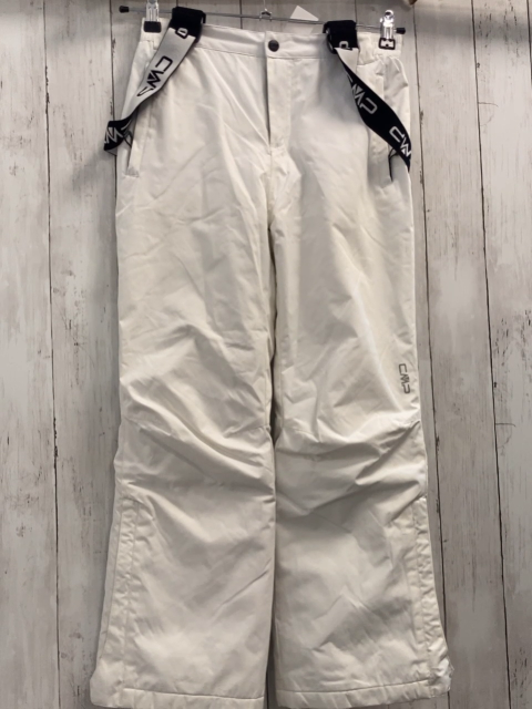 CMP Schneehose Gr. 152  weiß schwarze Träger mit weißer Schrift