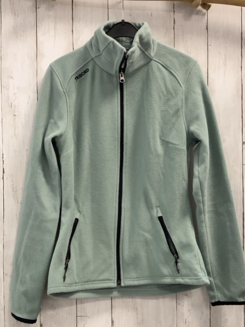 Decathlon  Fleecejacke  Gr. 38  mint schwarzer Bund + Reißverschluss 