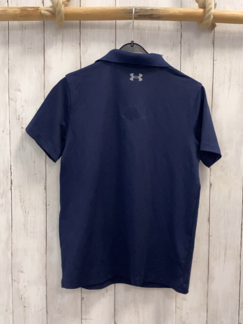 Under Armour  Sportshirt Gr. 140  blau Polokragen Knopfleiste 
