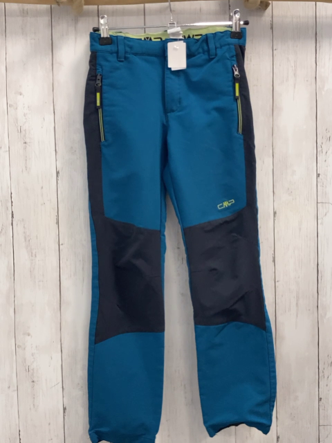 CMP  Funktionshose  Gr. 128  petrol grau gelbe Applikationen 
