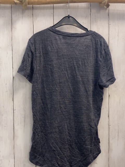 icebreaker T-Shirt Gr. 152  grau/blau 40 % Merinowolle