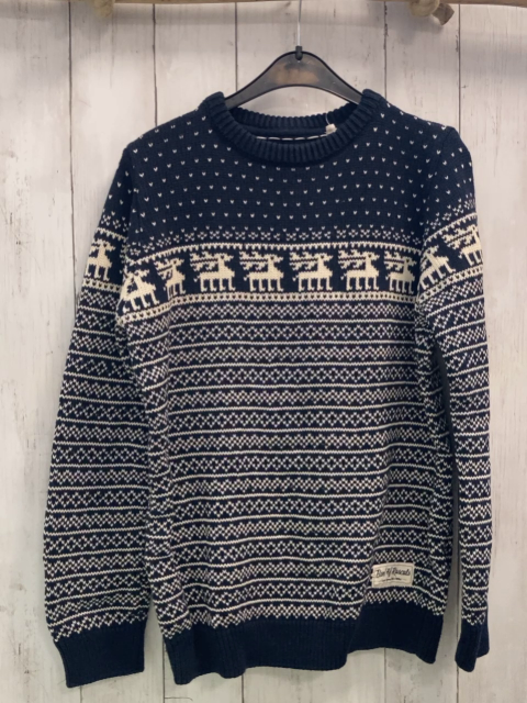 Band of Rascals Pullover Gr. 164  blau weiß gemustert Strick