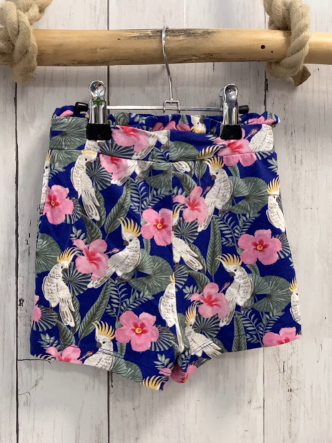 Name it  Shorts  Gr. 92  blau kakadus Blätter 