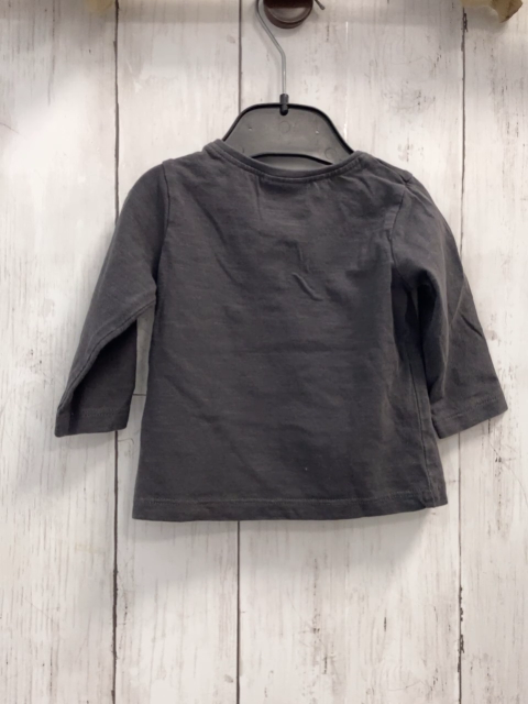 Next  Langarmshirt  Gr. 62  grau Leopard auf Ast