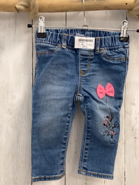 GAP  Jeggings  Gr. 86  blau Jeans Minnie Muse pink Schleife 