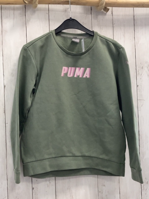 Puma Pullover Gr. 152  oliv lila Schrift