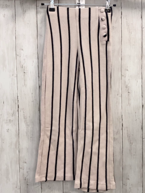 zara Hose Gr. 128  taupe schwarz Streifen 