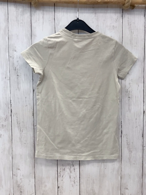  T-Shirt Gr. 128  grau Hund weiße schrift