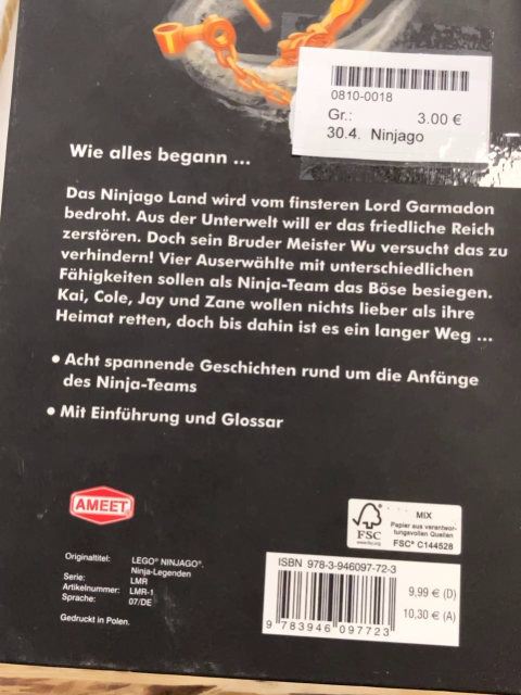Ninjago  Buch Ninja-Legenden