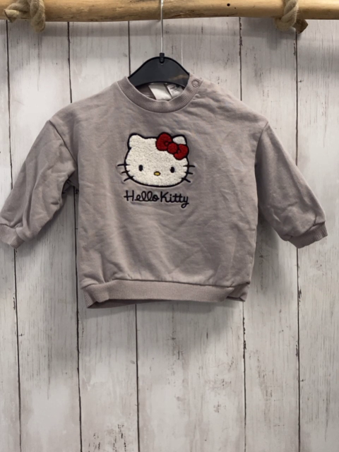 H&M  Pullover  Gr. 80  grau Hello Kitty 