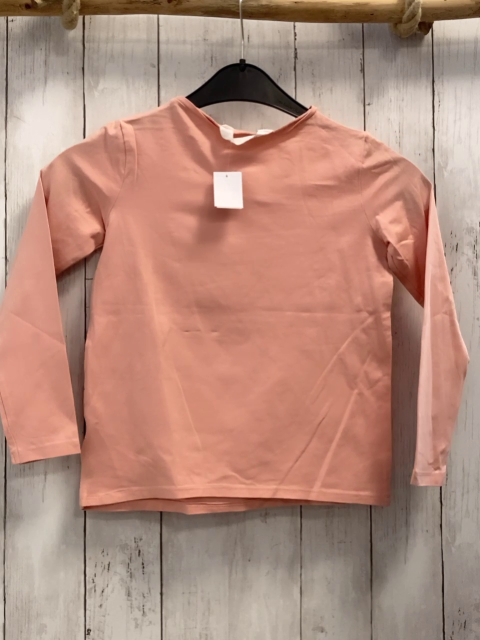 H&M  Langarmshirt  Gr. 134/140  rosa Einhorn mit lachs Glitzermähne 