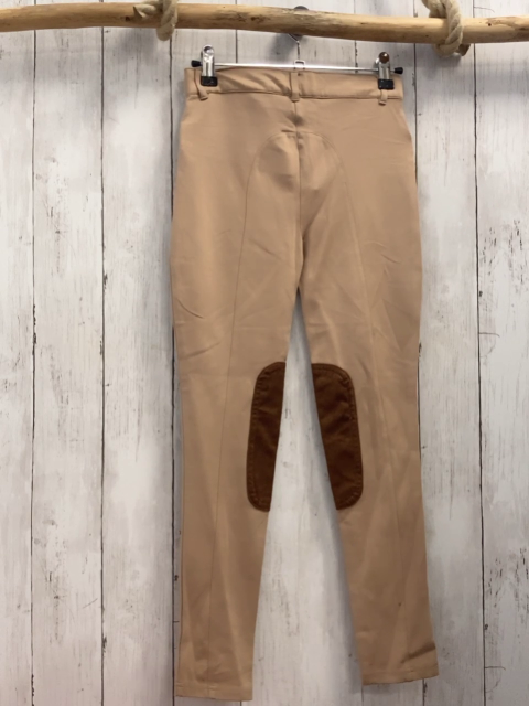   Reitleggings Gr. 140  beie braune Aufnäher + Bund 