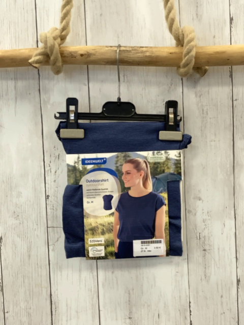 neu M  T-Shirt blau gestreift 