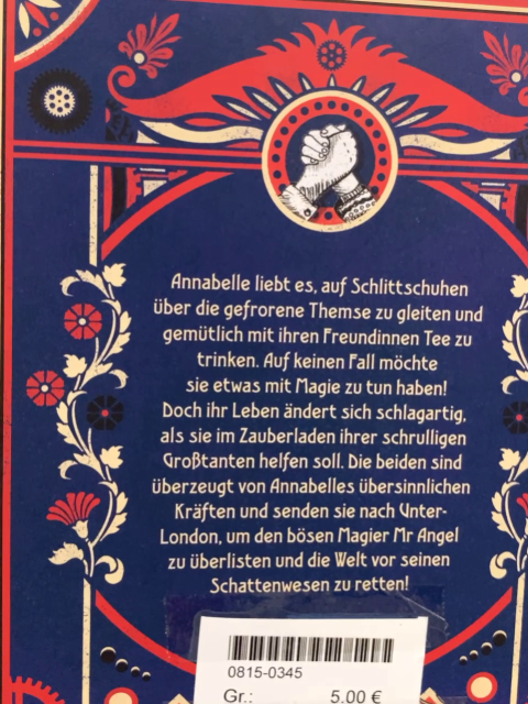   Buch Annabelle und die unglaubliche Reise nach Unter-London 