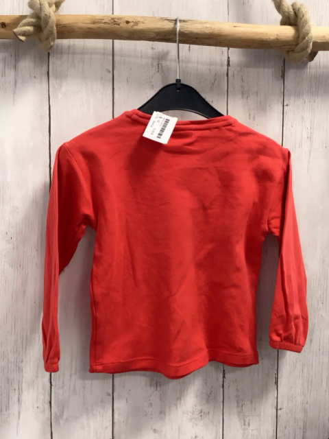 Garcia  Langarmshirt Gr. 92  rot Schuhe Schrift 