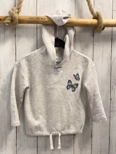 Oshkosh  Pullover  Gr. 92  grau Struktur Kapuze 