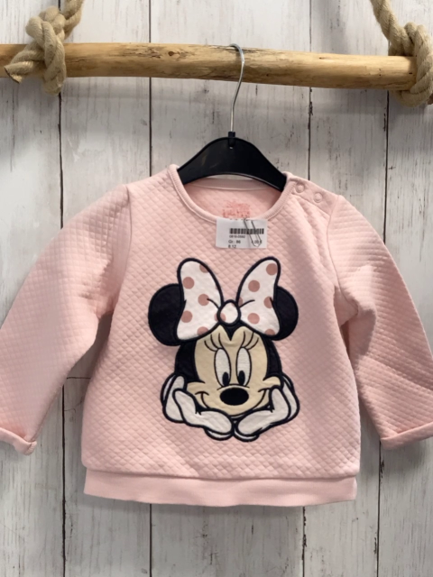   Pullover  Gr. 86  rosa Rautenmuster Minnie Mouse 