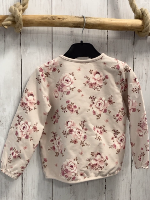   Pullover  Gr. 92  beige Blumen