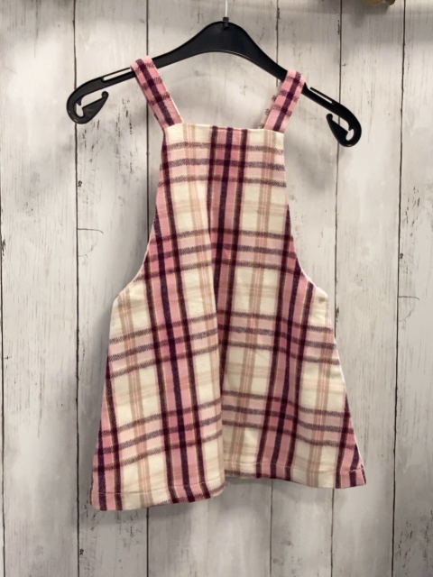 neu  Kleid  Gr. 98  weiß rosa lila beige kariert 