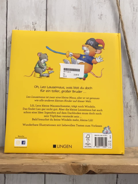  Buch Leo Lausemaus Lili geht aufs Töpfchen 