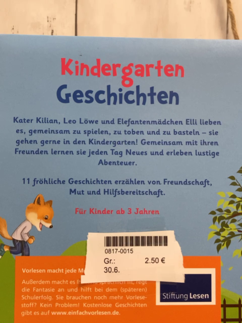   Buch Kindergartengeschichten 