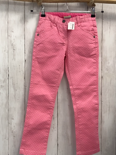  Hose Gr. 128  pink weiße Punkte Bund verstellbar