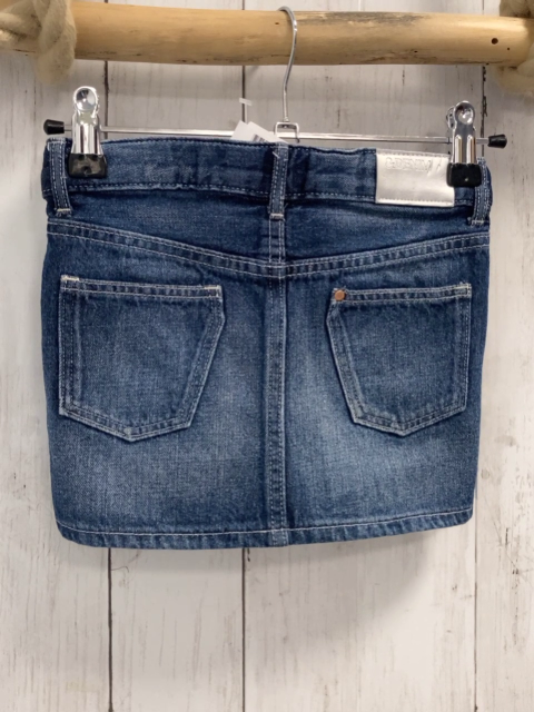 H&M Rock Gr. 104  blau Jeans Steinchen Bund verstellbar