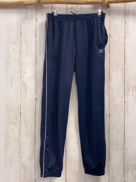 Manguun Jogginghose  Gr. 164  blau weißer Seitenstreifen