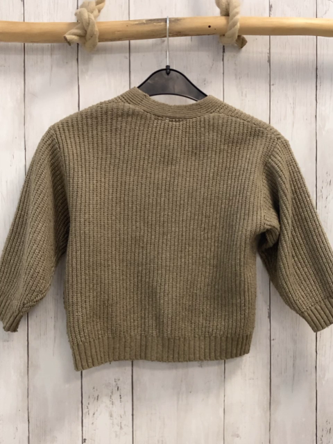 Zara  Strickjacke  Gr. 116  kiwi hellgrau meliert 